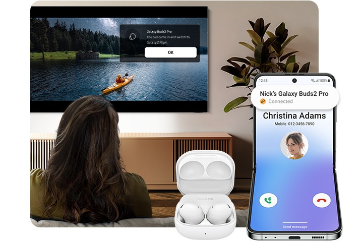 Connect samsung buds online to tv