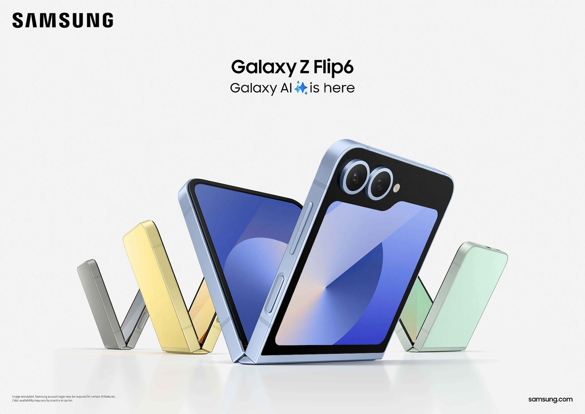 Amazon.com: SAMSUNG Galaxy Z Flip 6 AI Cell Phone, 256GB