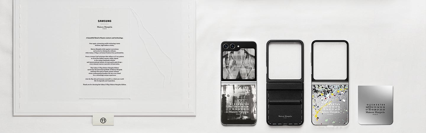 Galaxy Z Flip5 Maison Margiela Edition | Samsung Hong Kong Galaxy Z Flip5 Maison Margiela Edition | Samsung Hong Kong