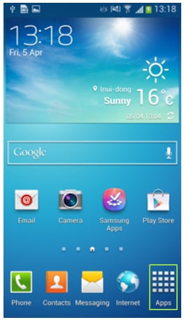 GS4 Home Screen - Apps Icon Framed
