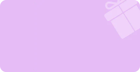 Pink square with a gift icon