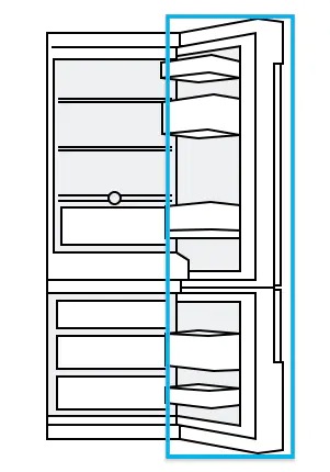 Localisation du numéro de modèle sur un réfrigérateur