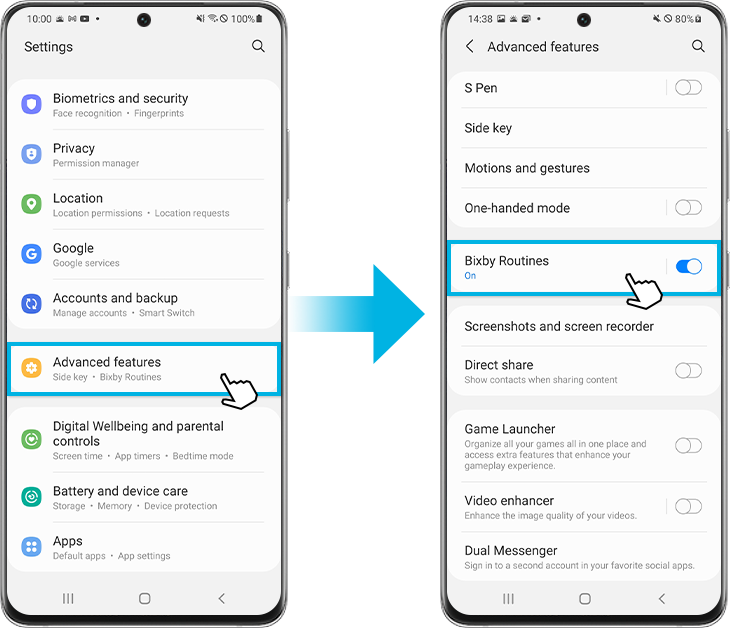 Slik setter du opp og bruker funksjonen Bixby-rutiner på Galaxy-telefonen  din | Samsung Norge