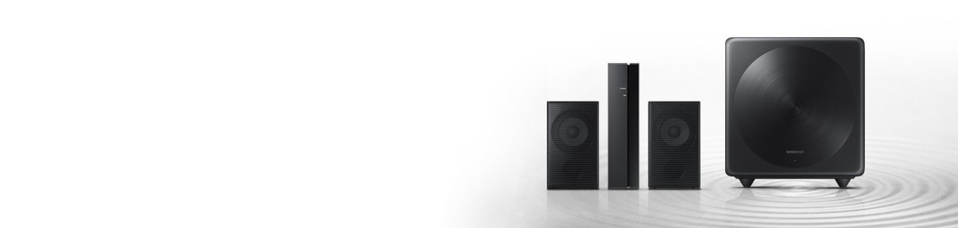 Mélyhangszóró és hátsó hangszórók a Samsung hangprojektorokhoz