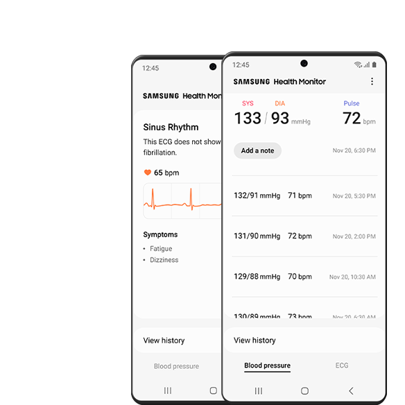 blood pressure samsung health