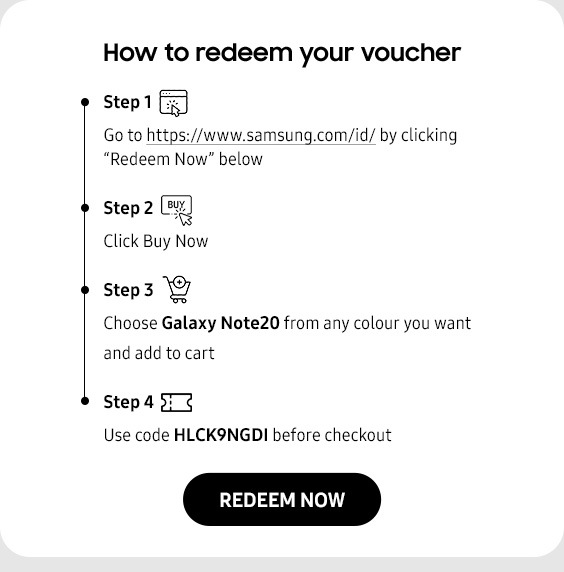 How to redeem your voucher