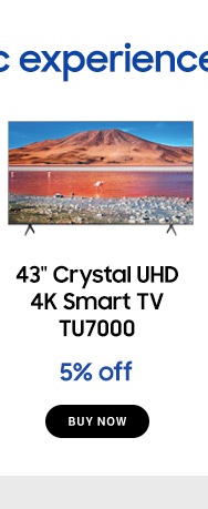 43inch Crystal UHD