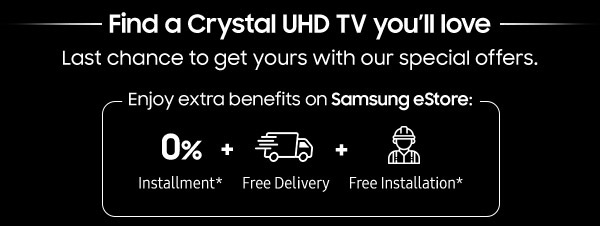 Find a Crystal UHD TV you love