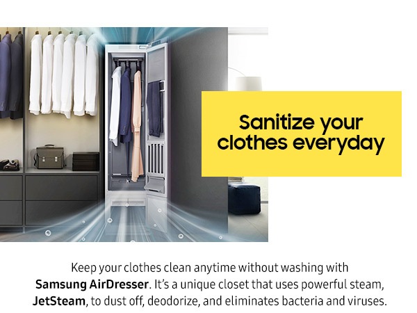 Sanitize your clothes everyday