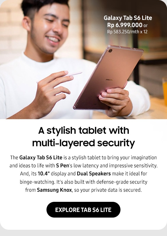 A stylish tablet with multi-layered security