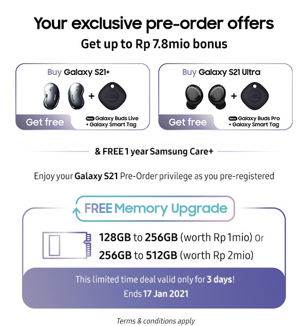 Your exclusive pre-order offers
