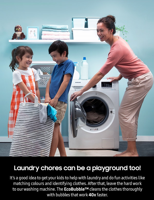 Laundry chores can be a playground too!