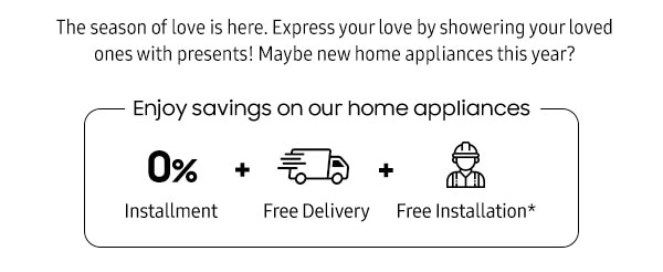 Enjoy savings on our home appliances