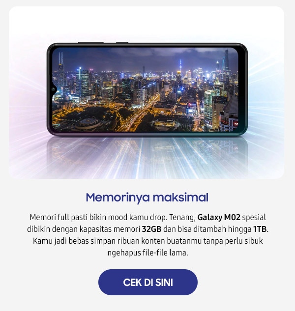 Memorinya maksimal