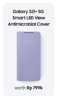 Galaxy S21+ 5G Smart LED View Antimicrobial Cover