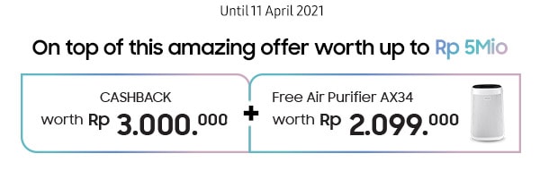 On top of this amazing offer worth up to Rp 5mio