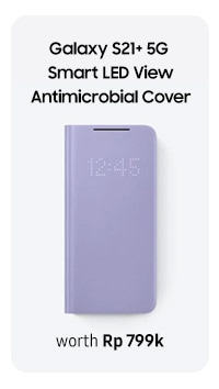 Galaxy S21+ 5G Smart LED View Antimicrobial Cover