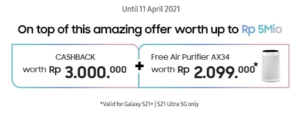 On top of this amazing offer worth up to Rp 5mio
