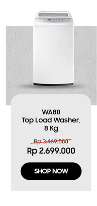 WA80 Top Load Washer, 8 Kg