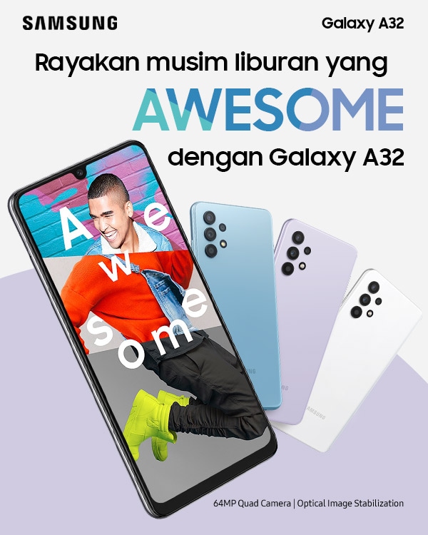 Rayakan musim liburan yang AWESOME dengan Galaxy A32