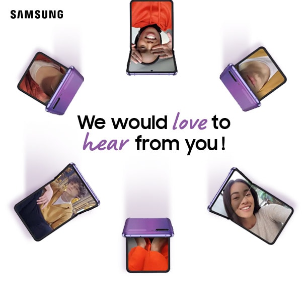 We would love to hear from you!