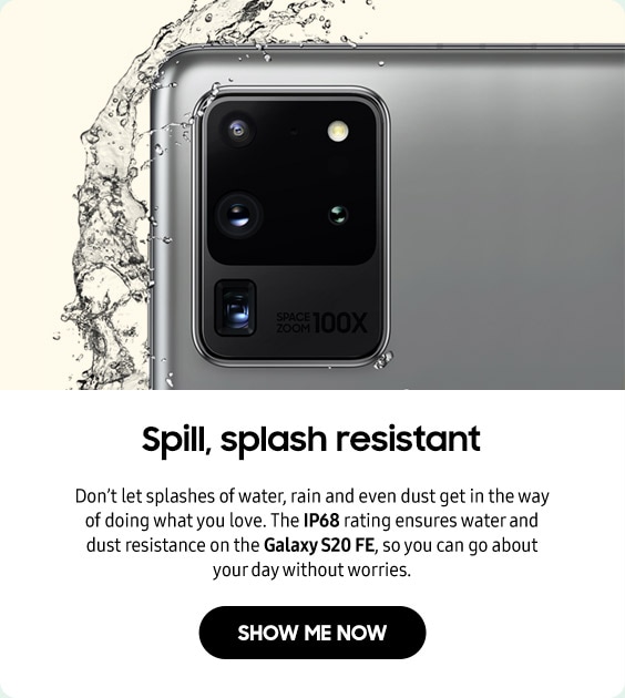 Spill, splash resistant