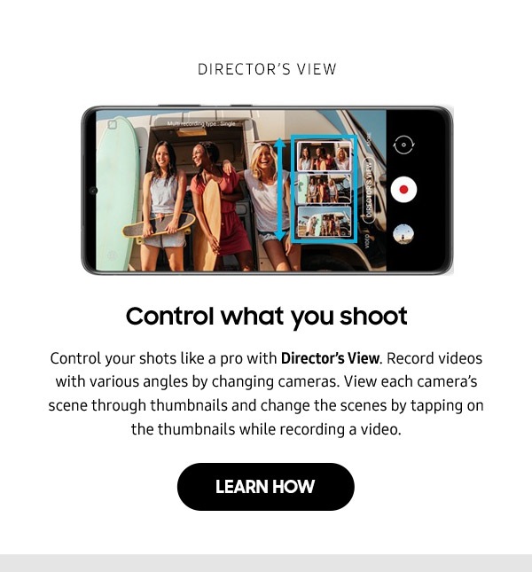 Control what you shoot