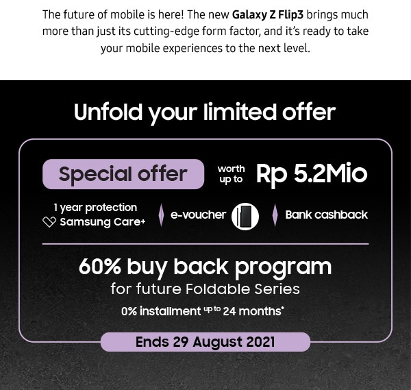 Unfold your limited offer