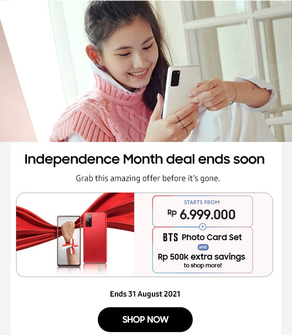 Indenpendence Month deal ends soon