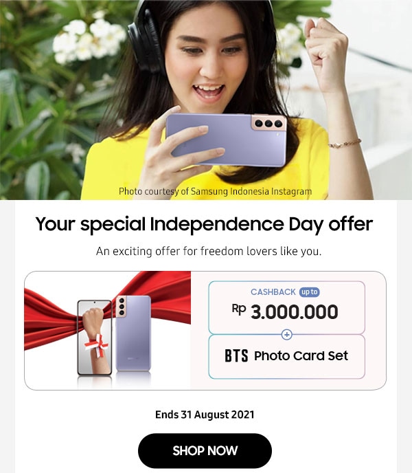 Your special Indenpendence Day offer