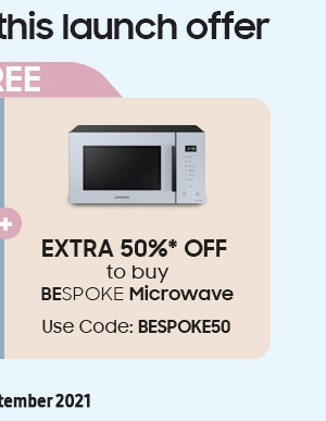 Extra 50% OFF to buy BESPOKE Microwave