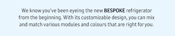 Customize your lifestyle. Designed for you, by you