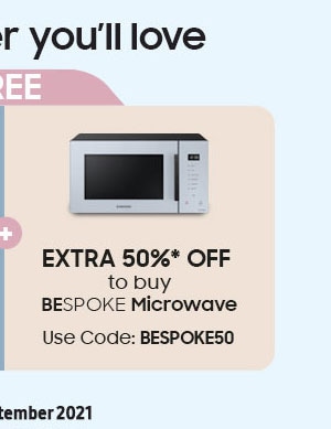 Extra 50% OFF to buy BESPOKE Microwave