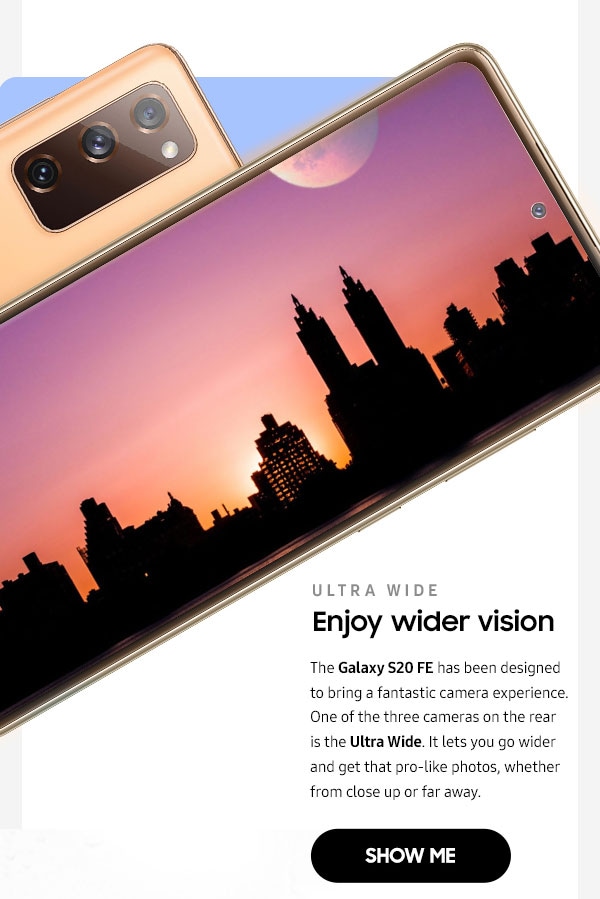 Enjoy wider vision