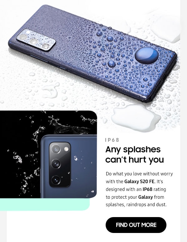 Any splashes can't hurt you