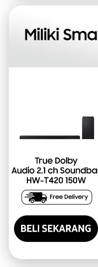 True Dolby Audio 2.1ch Soundbar HW-T420 150W