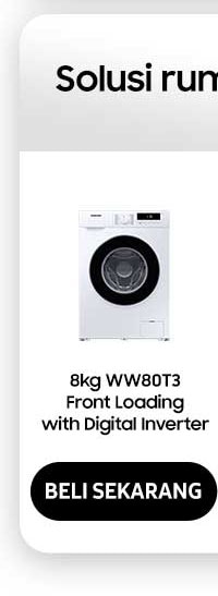 8Kg WW80T3 Front Loading with Digital Inverter