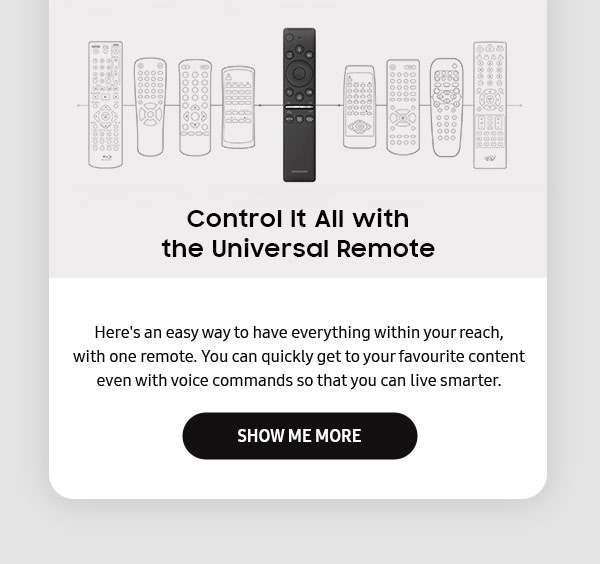 Control It All with the Universal Remote