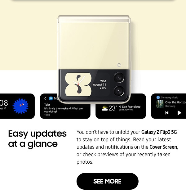 Easy updates at a glance