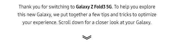 Thank you for switching to Galaxy Z Flip3 5G