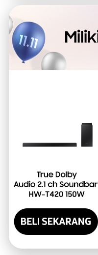 True Dolby Audio 2.1ch Soundbar HW-T420 150W