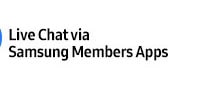 Live Chat via Samsung Members App