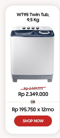 WT95 Twin Tub, 9,5Kg