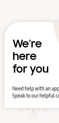 We're here for you
