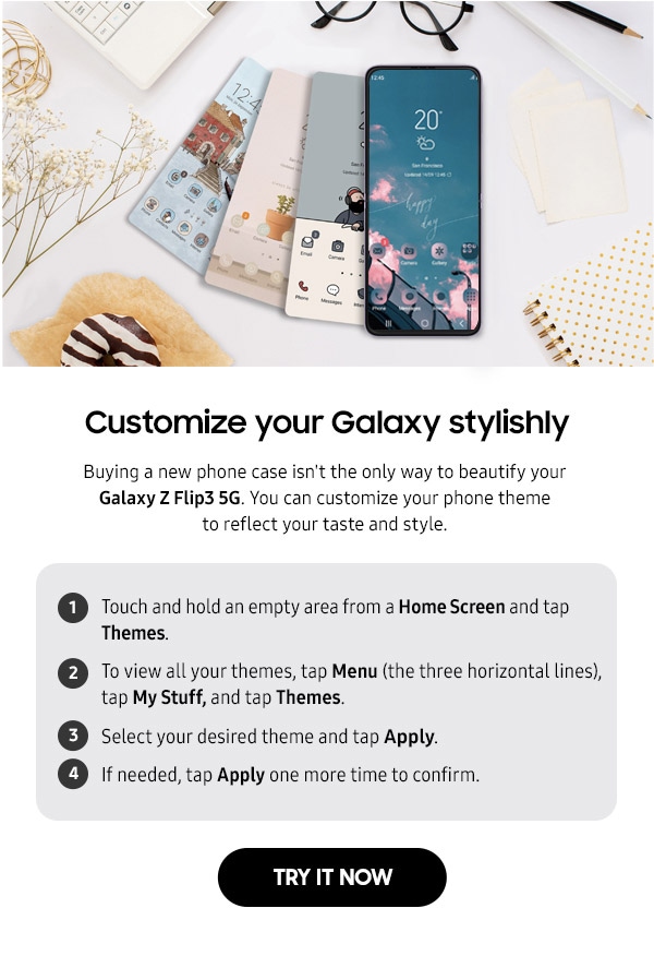 Customize your Galaxy stylishly