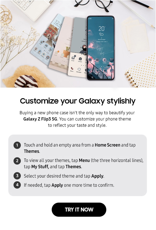 Customize your Galaxy stylishly