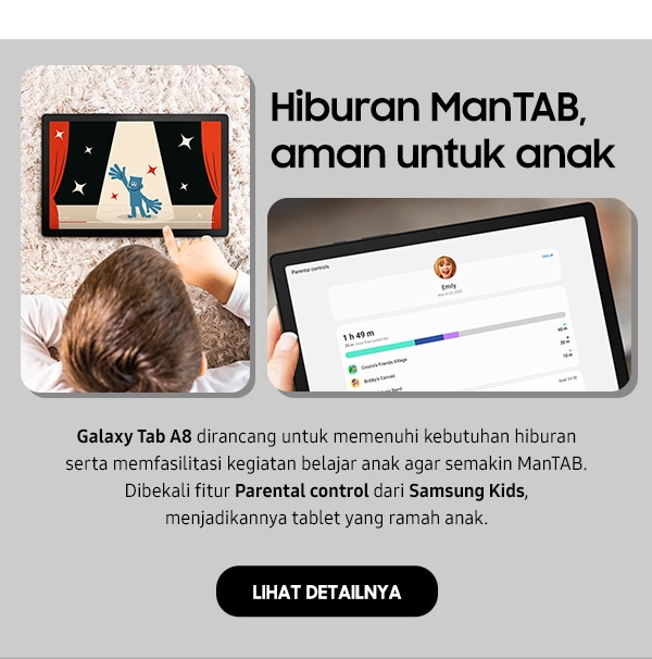 Hiburan ManTAB, aman untuk anak