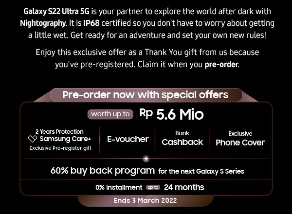 Pre-order now with special offers