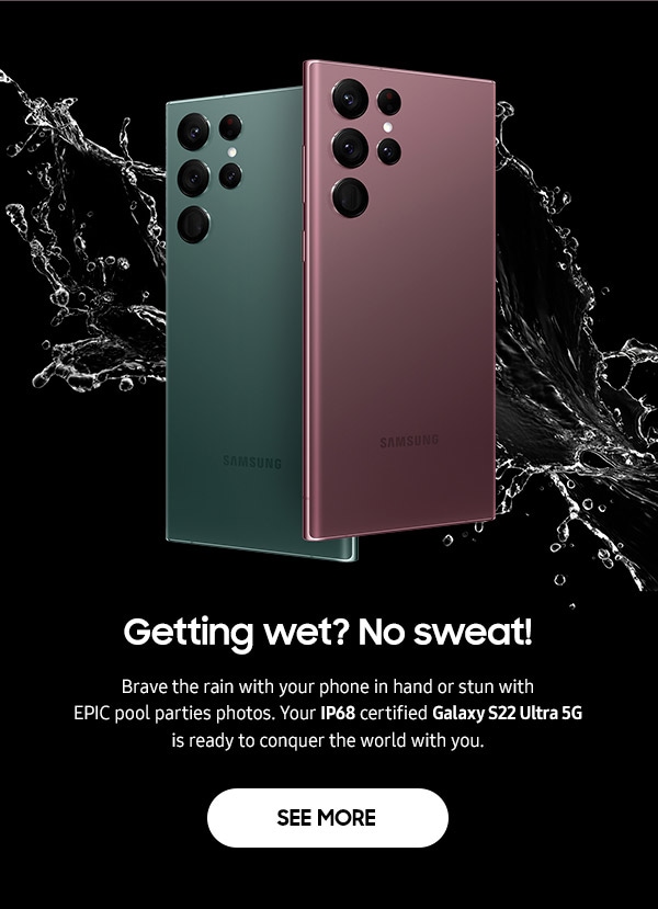 Getting wet? No sweat!