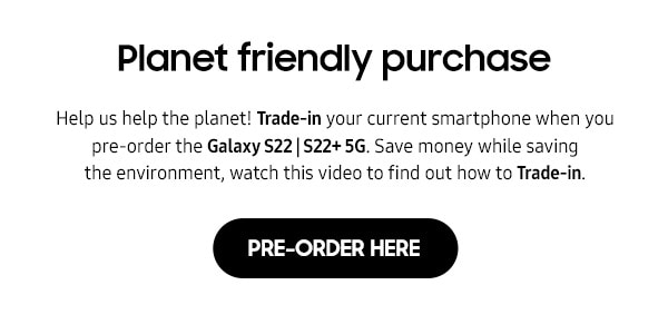 Planet friendly purchase